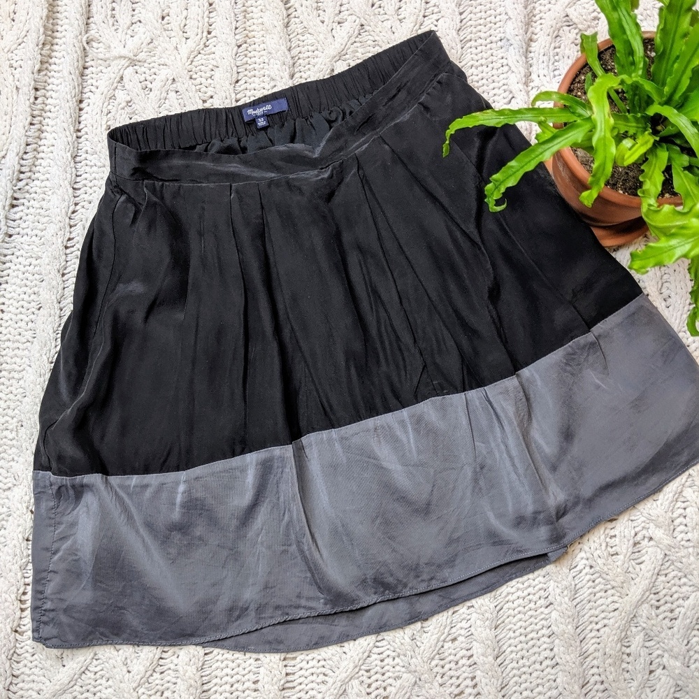Madewell Premier Color block Skirt XS